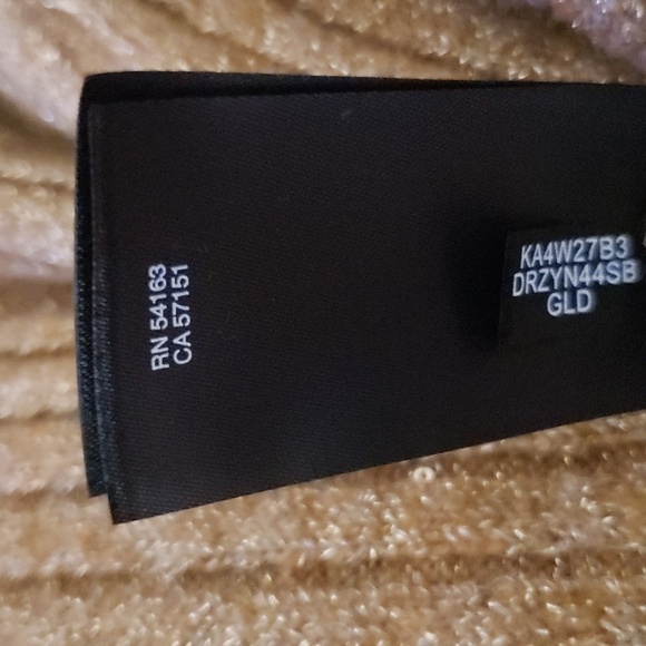 Glam Baddie Sexy XL Holiday Gold Knit Sequin Sparkle Cocktail Stretch Dress New - Picture 6 of 6